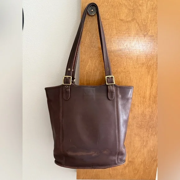 Vintage Coach Legacy Shopper Tote Mahogony - Picture 2 of 9